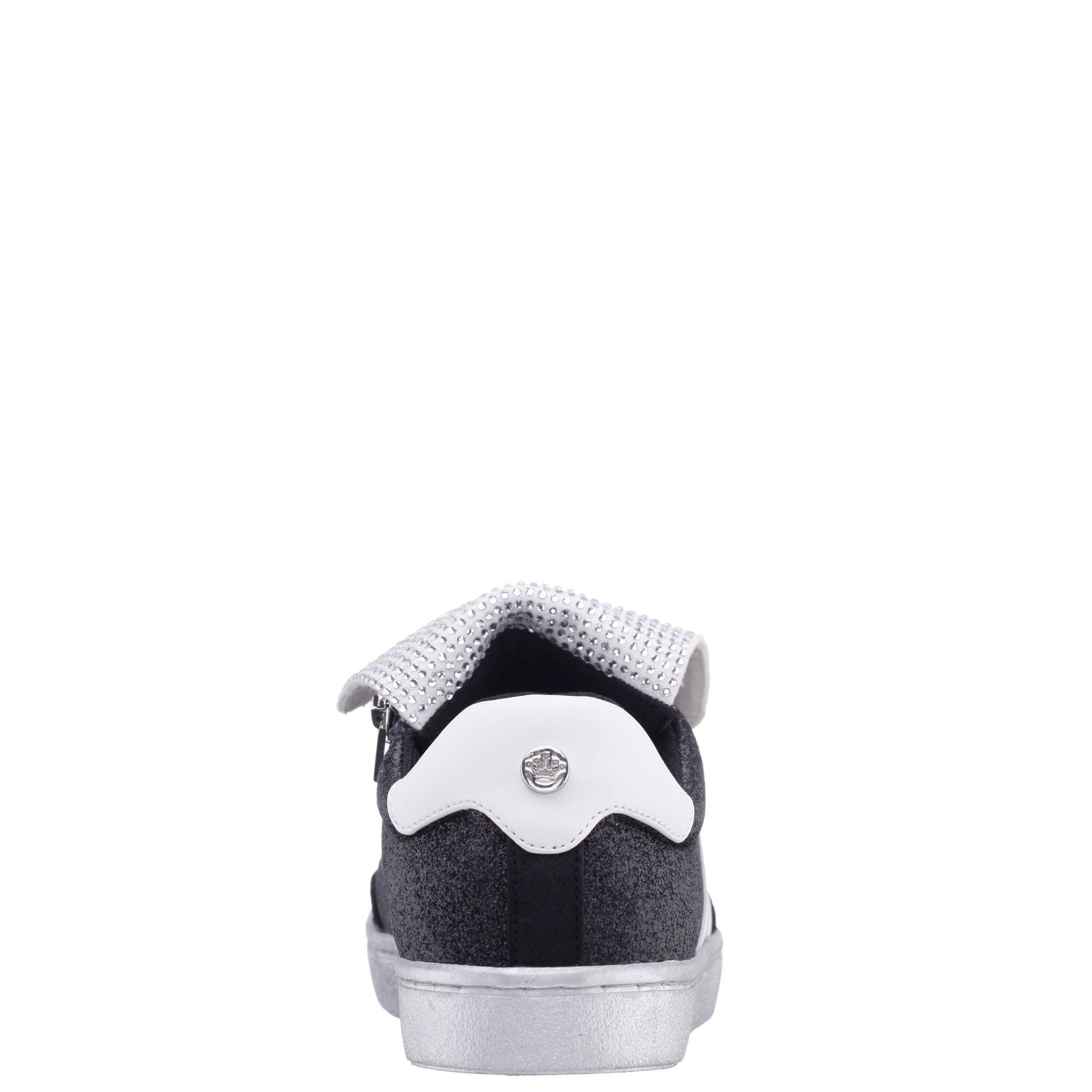 Nina Shoes Girls Cruise Black Glitter Low Top Sneakers