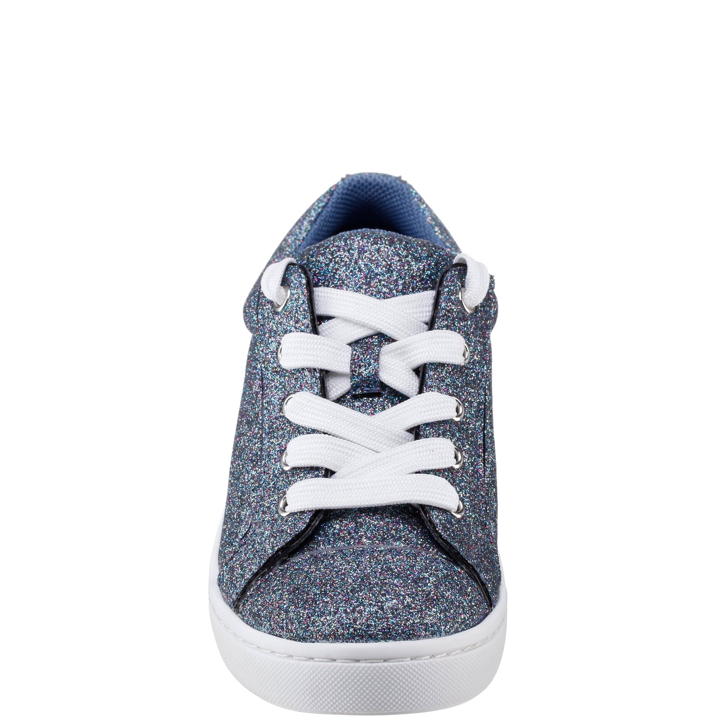 Nina Shoes Girls Portia Blue Glitter Low Top Sneakers