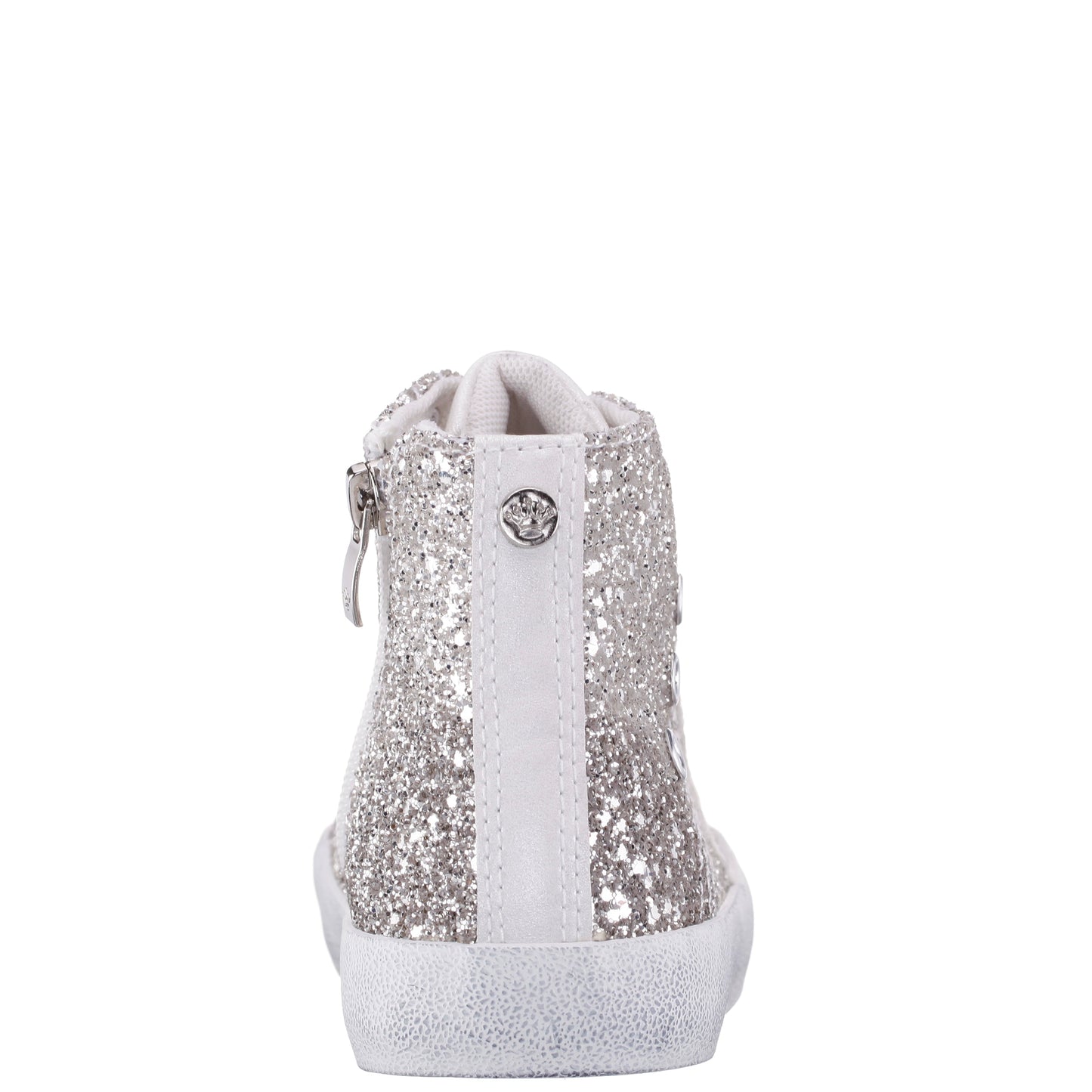 Nina Shoes Girls S410s00508 Silver High Top Sneakers