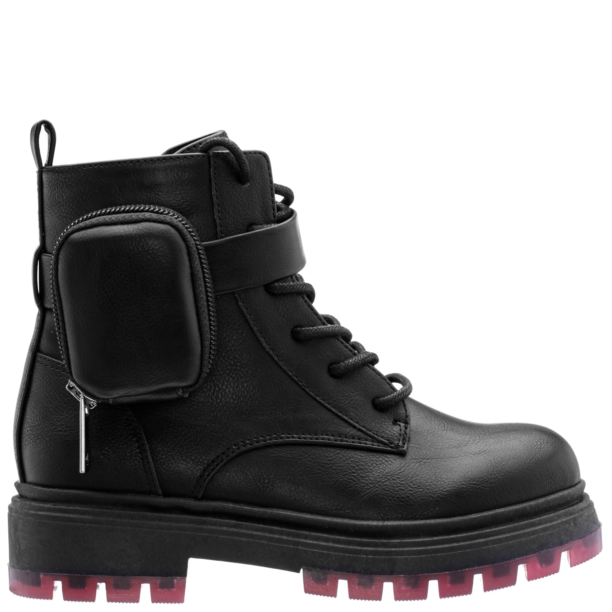 Nina Shoes Girls Milly Black Inside Zip Boots w/Pouch