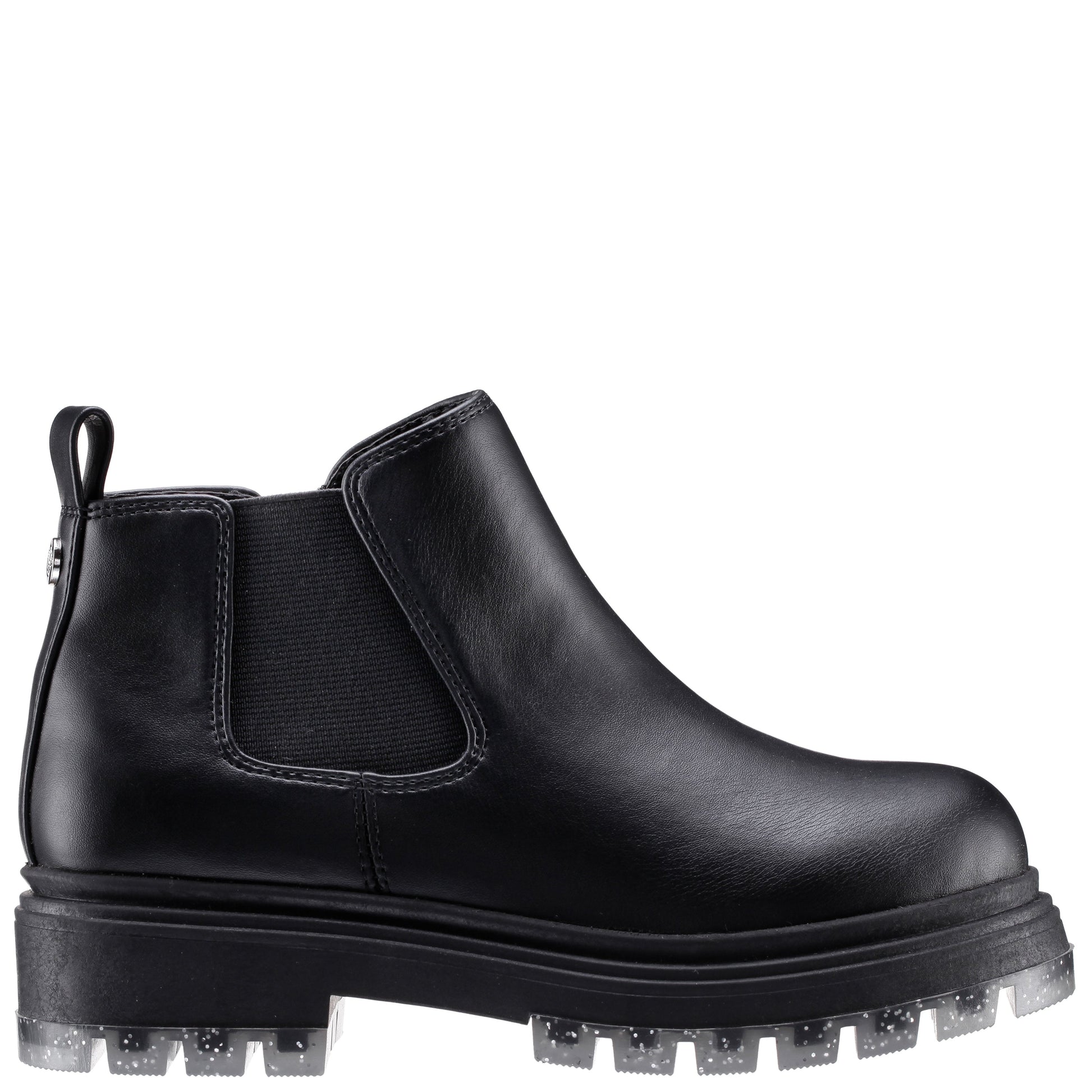 Nina Shoes Girls Prisila Black Inside Zip Ankle Boots