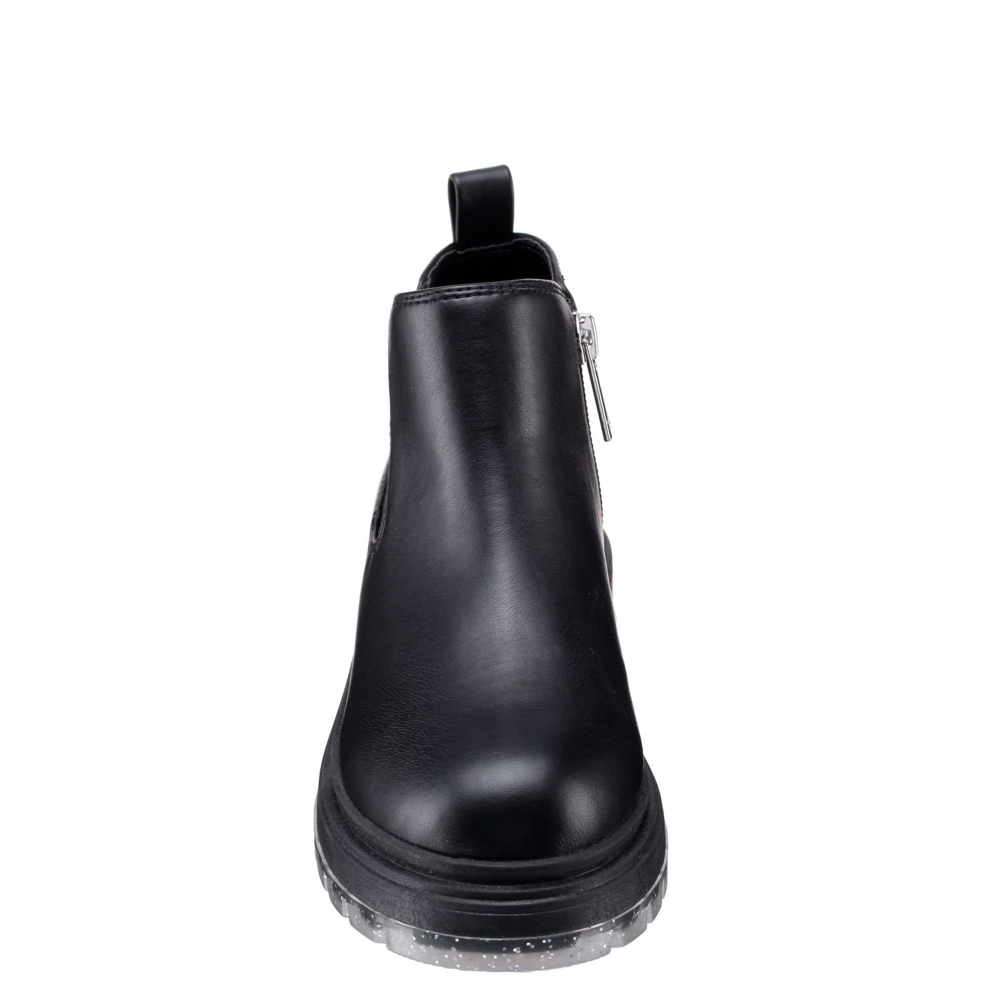 Nina Shoes Girls Prisila Black Inside Zip Ankle Boots
