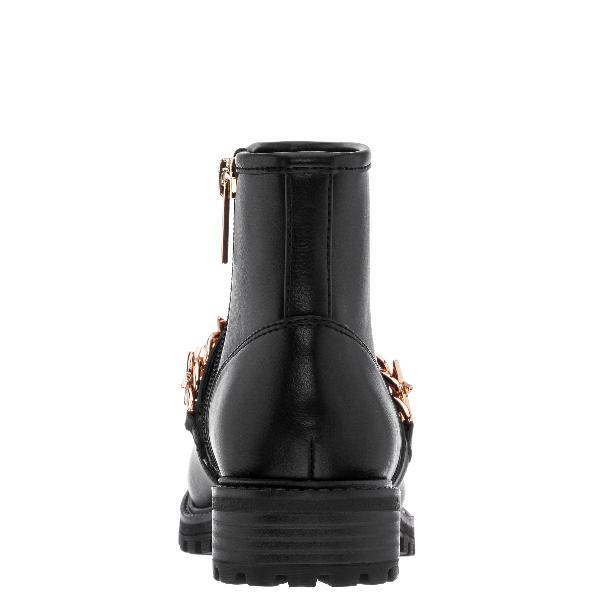 Nina Shoes Girls Jennie Black Star Buckle Biker Boots