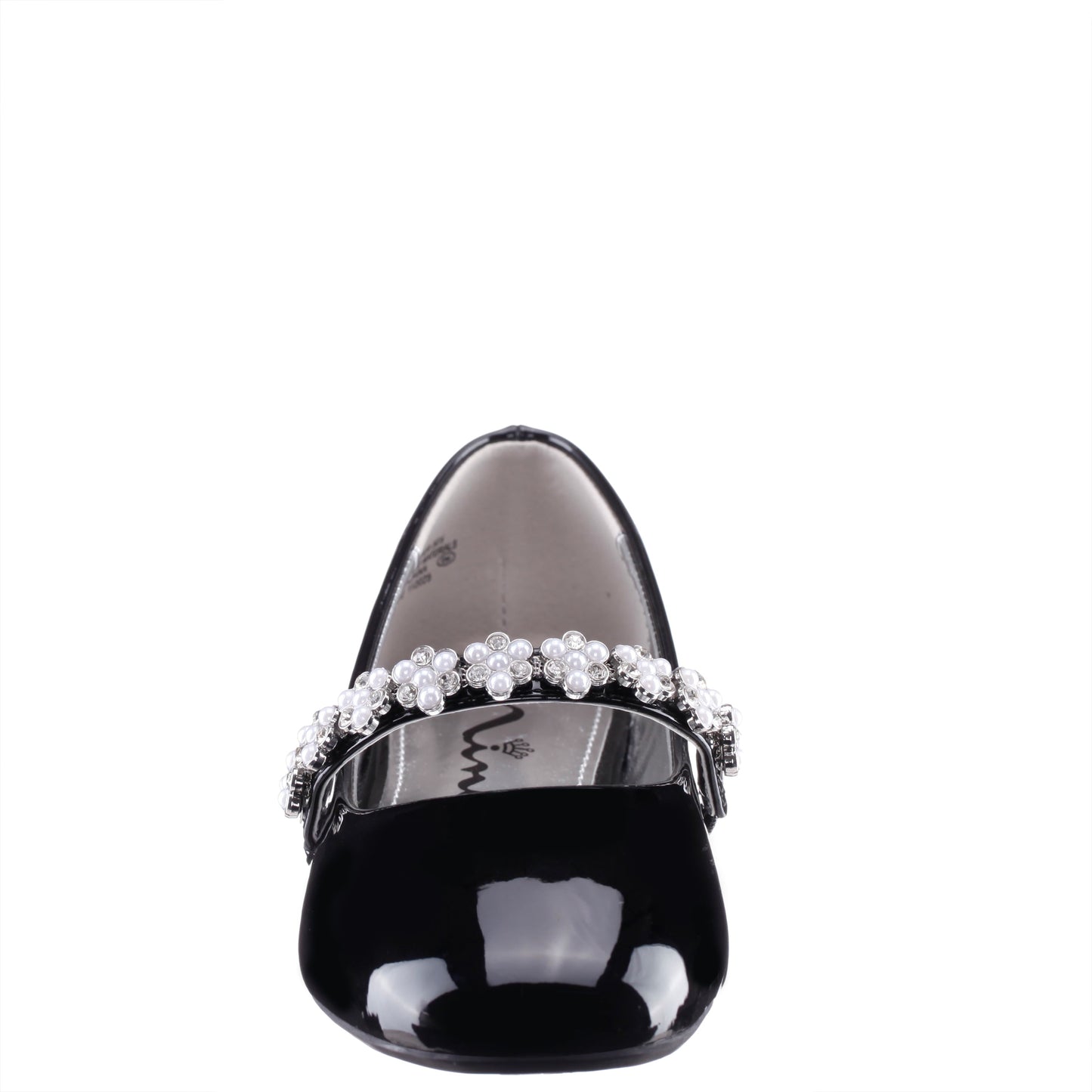 Nina Shoes Girls Joansie Black Patent Ballet Dress Shoe