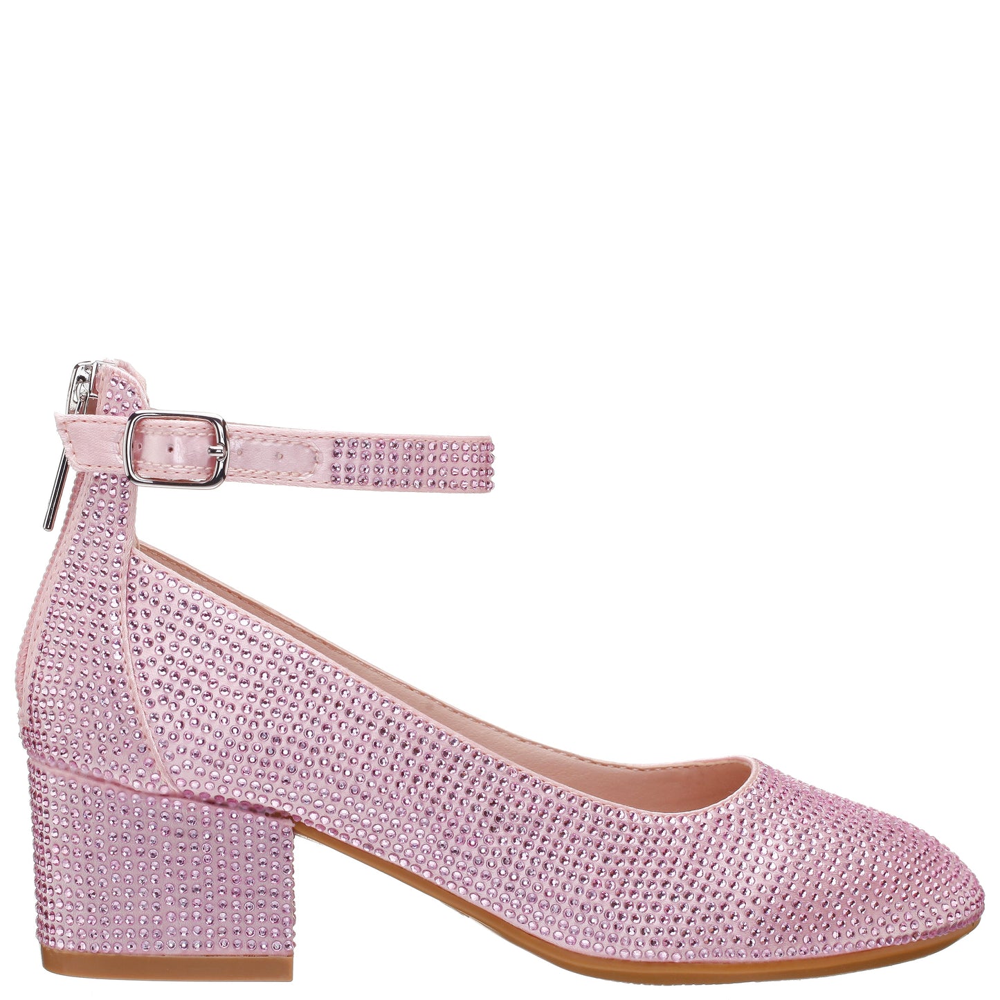 Nina Shoes Girls Lennie2 Pink Rhinestone Dress Shoes