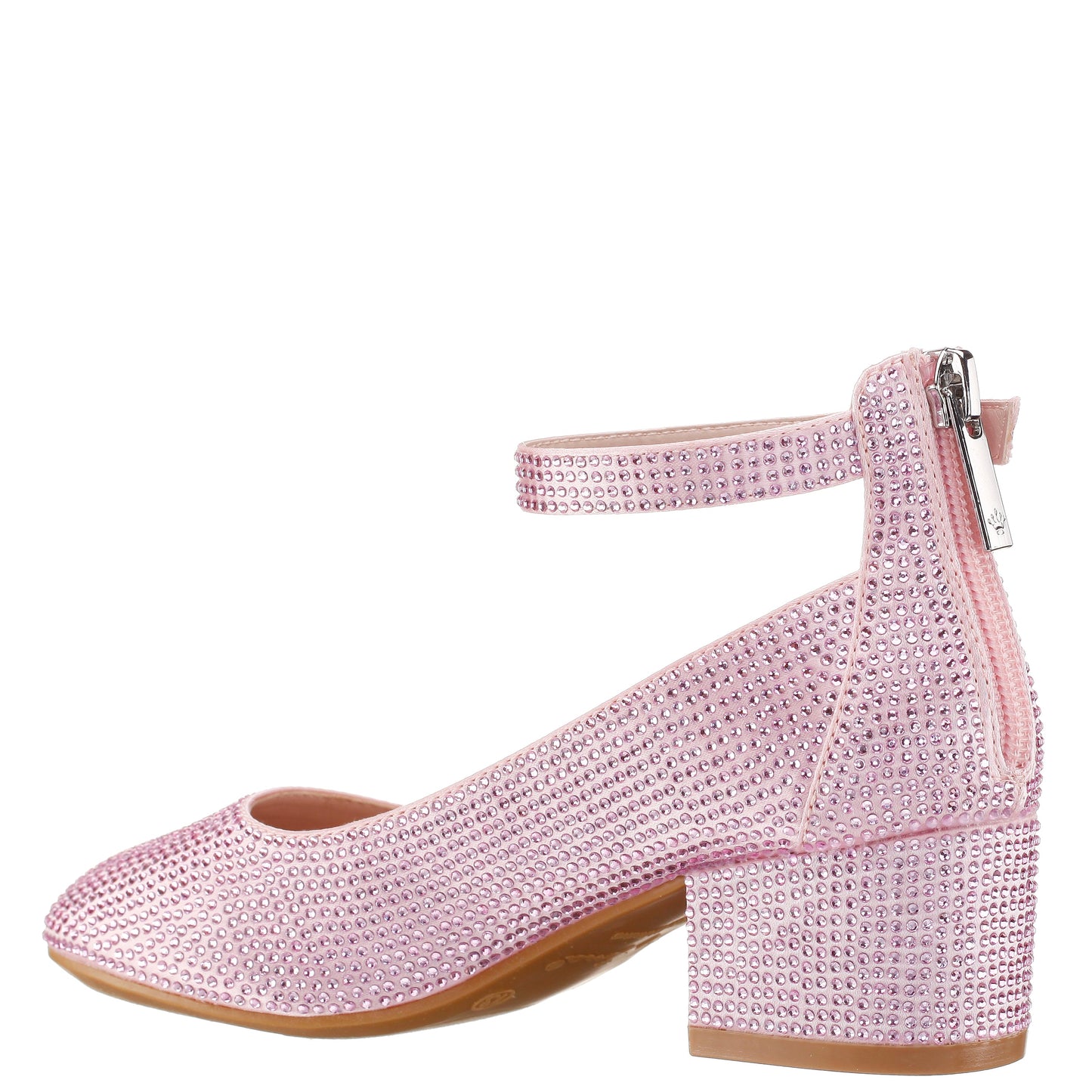Nina Shoes Girls Lennie2 Pink Rhinestone Dress Shoes