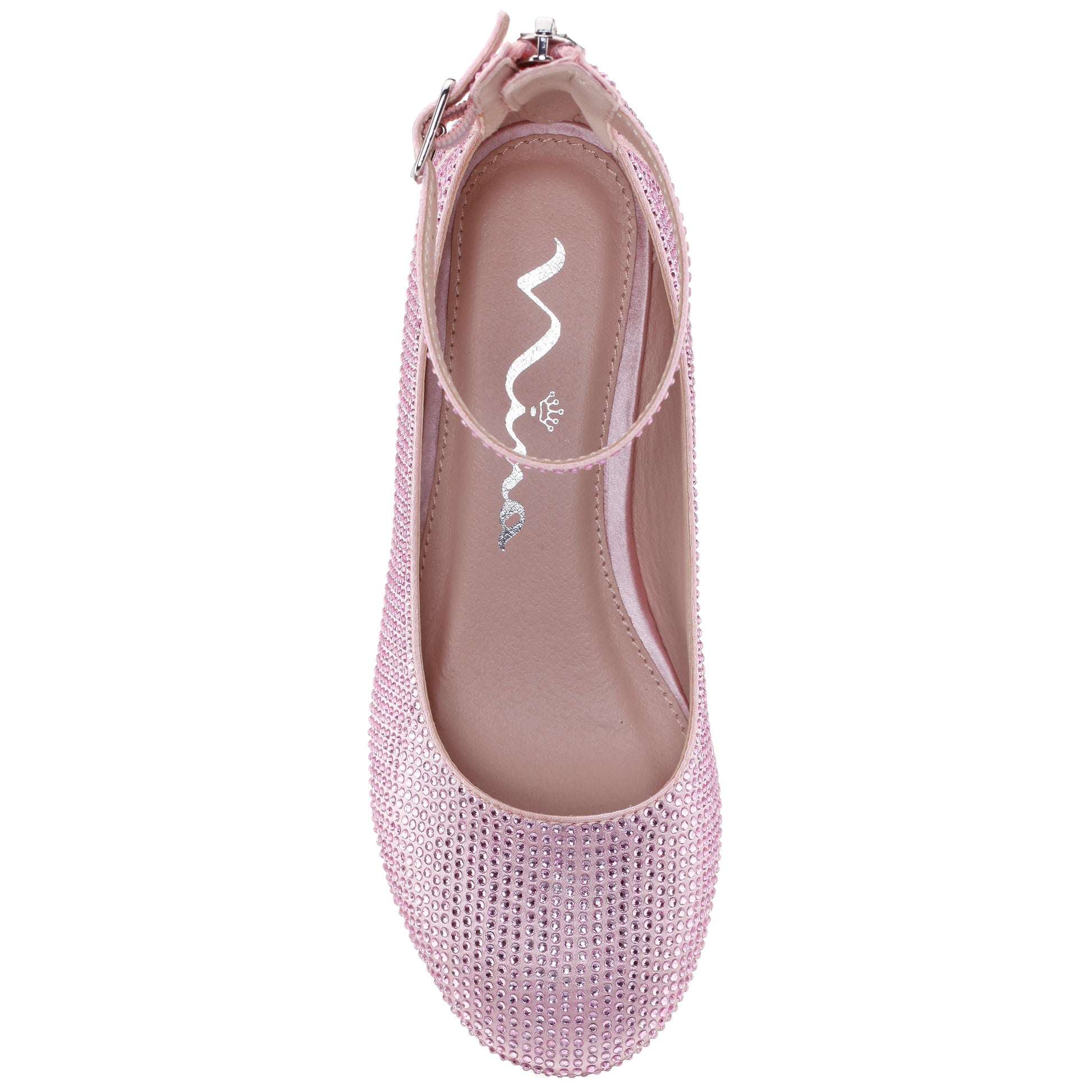 Nina Shoes Girls Lennie2 Pink Rhinestone Dress Shoes