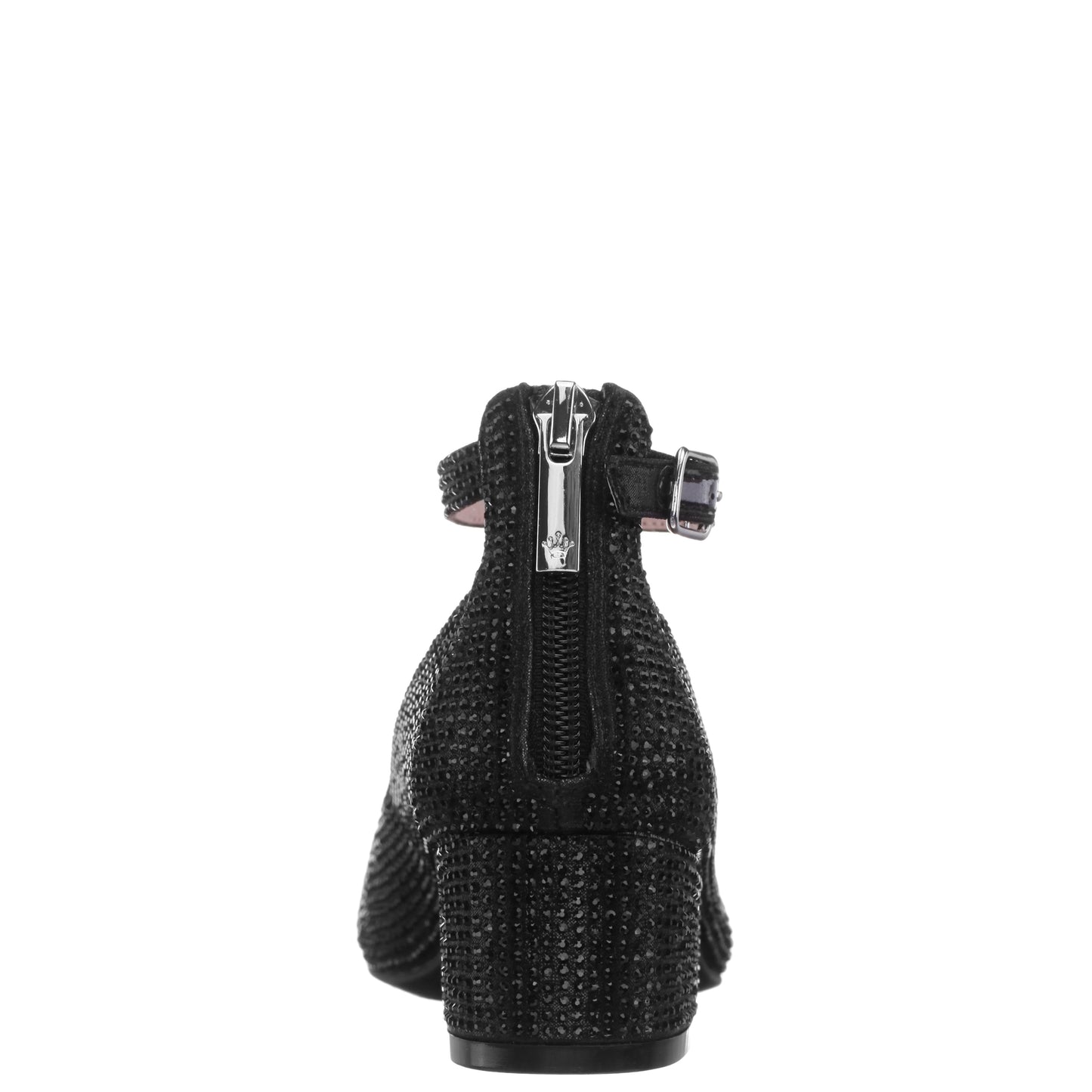 Nina Shoes Girls Lennie2 Black Rhinestone Dress Shoes