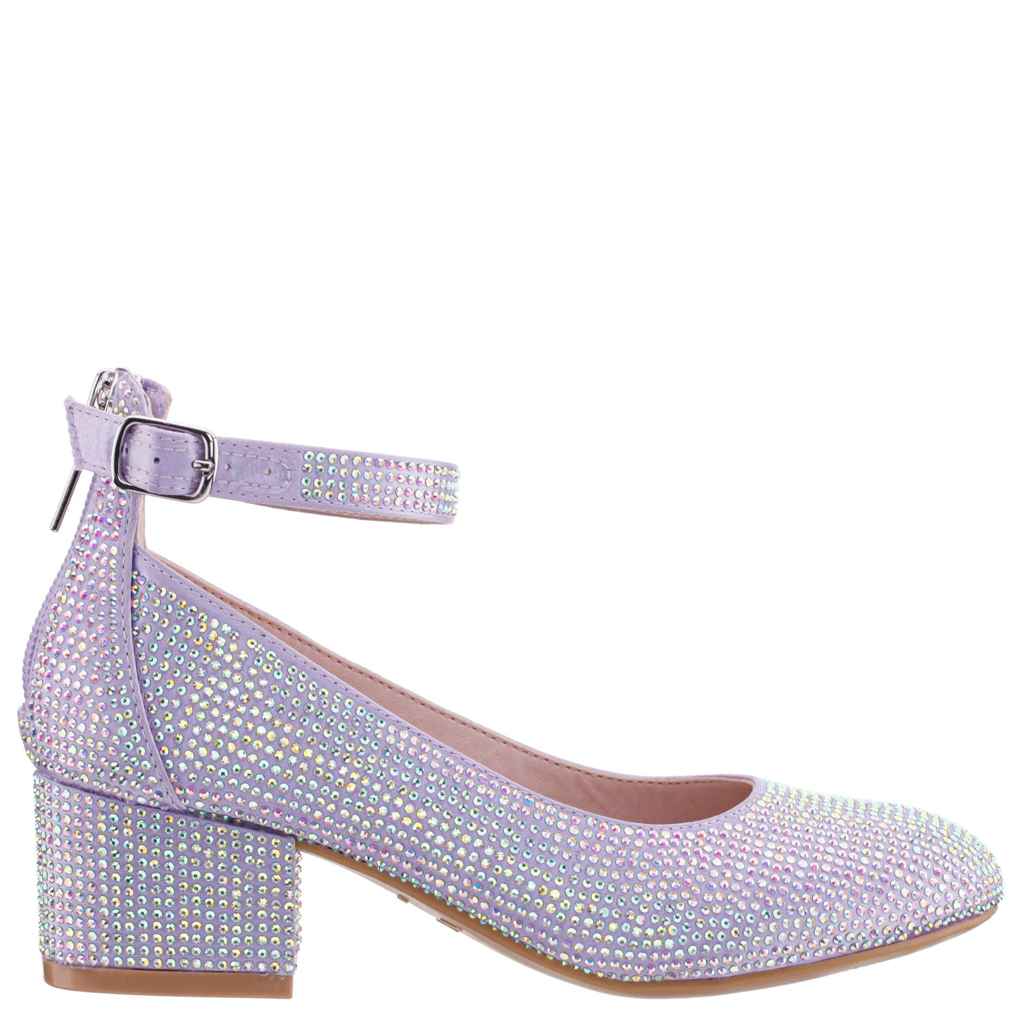 Nina Shoes Girls Lennie2 Purple Rhinestone Dress Shoes