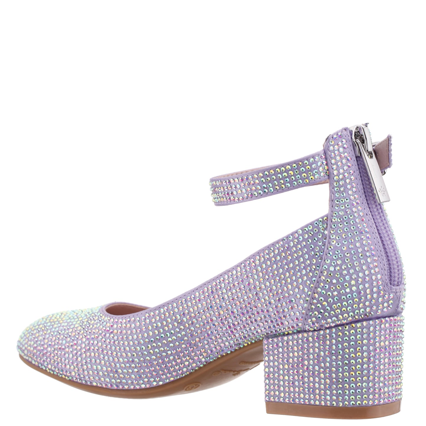 Nina Shoes Girls Lennie2 Purple Rhinestone Dress Shoes