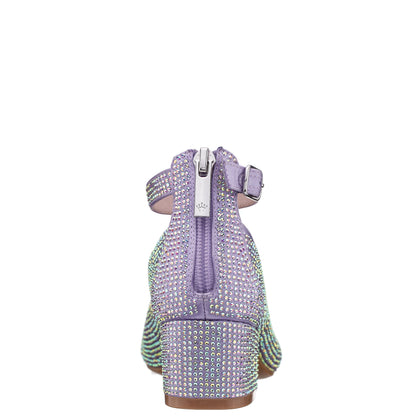 Nina Shoes Girls Lennie2 Purple Rhinestone Dress Shoes