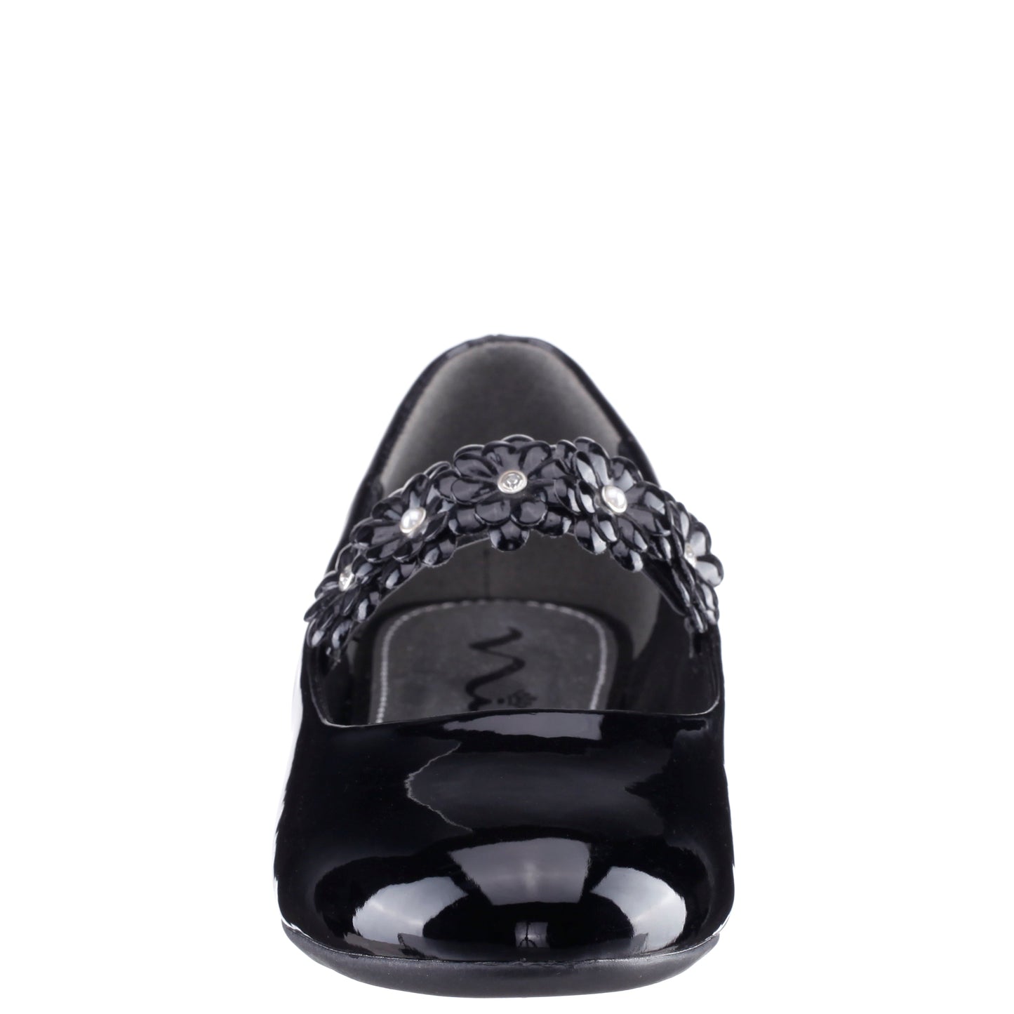 Nina Shoes Girls Rozy Black Patent Ballet Dress Shoes