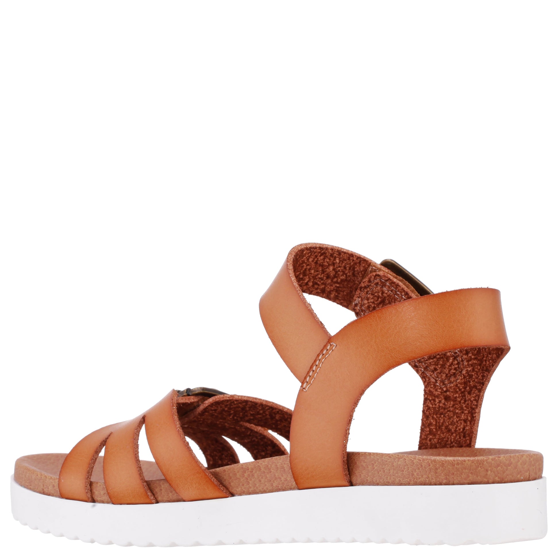 Nina Shoes Girls Lacey Tan Adjustable Strap Sandals