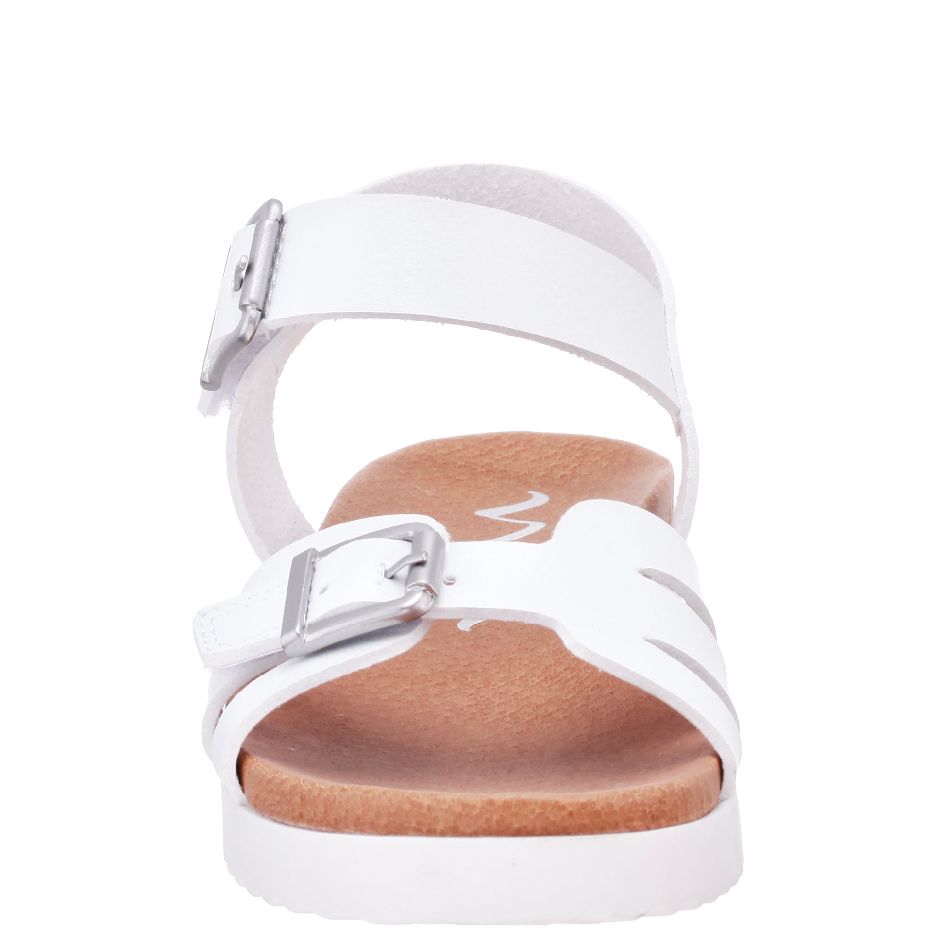 Nina Shoes Girls Lacey White Adjustable Strap Sandals