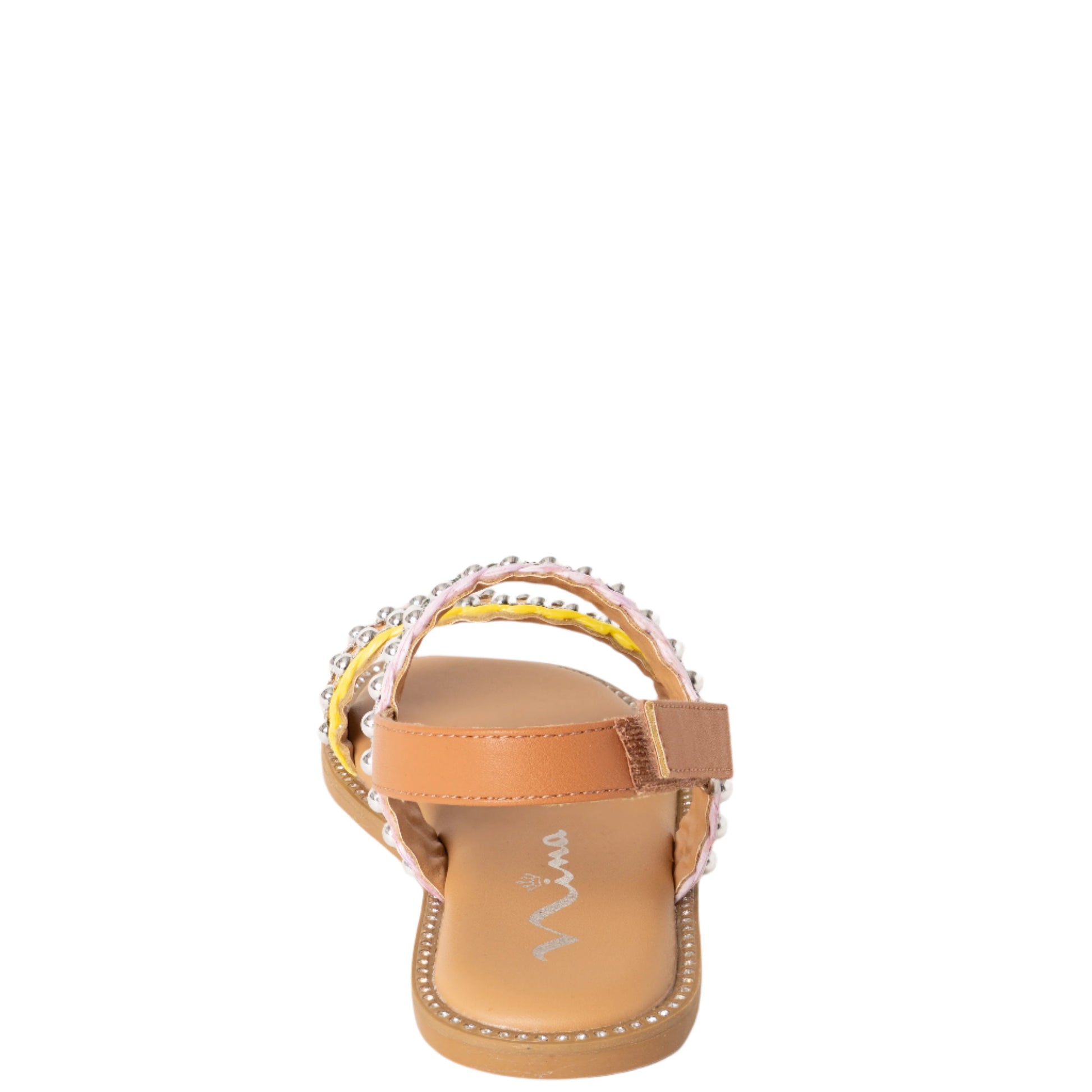 Nina Shoes Girls Suissa Multi Colored Adjustable Strap Sandal