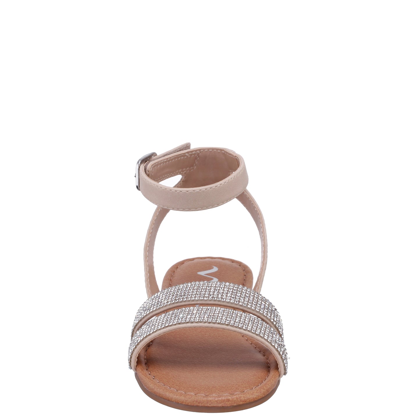 Nina Shoes Girls Cameena Tan Rhinestone Sandals