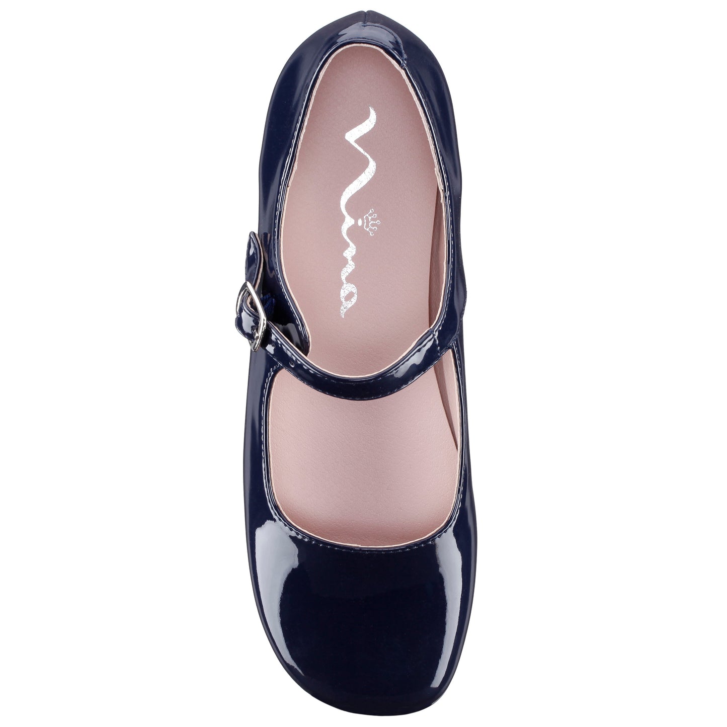 Nina Shoes Girls Bonnett Blue Patent Mary Jane dress Shoes