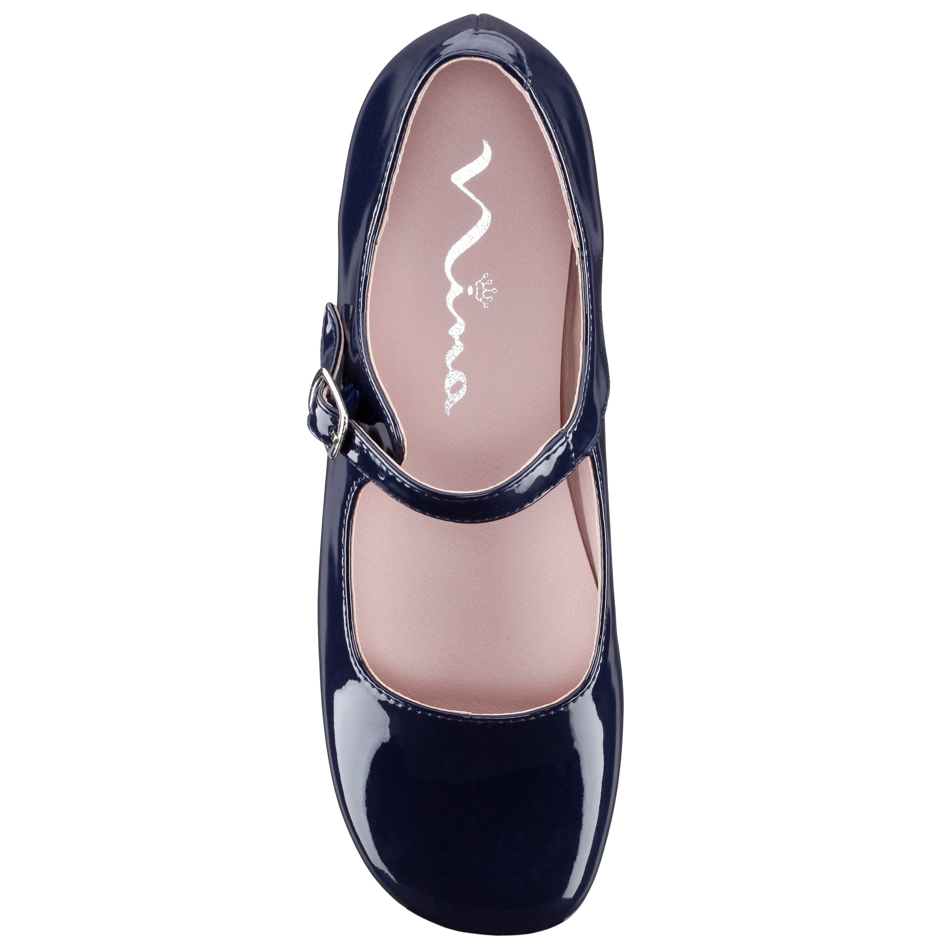 Nina Shoes Girls Bonnett Blue Patent Mary Jane dress Shoes