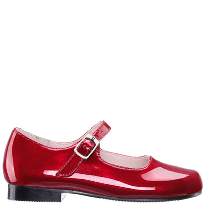 Nina Shoes Girls Bonnett Red Patent Mary Jane Dress Shoes