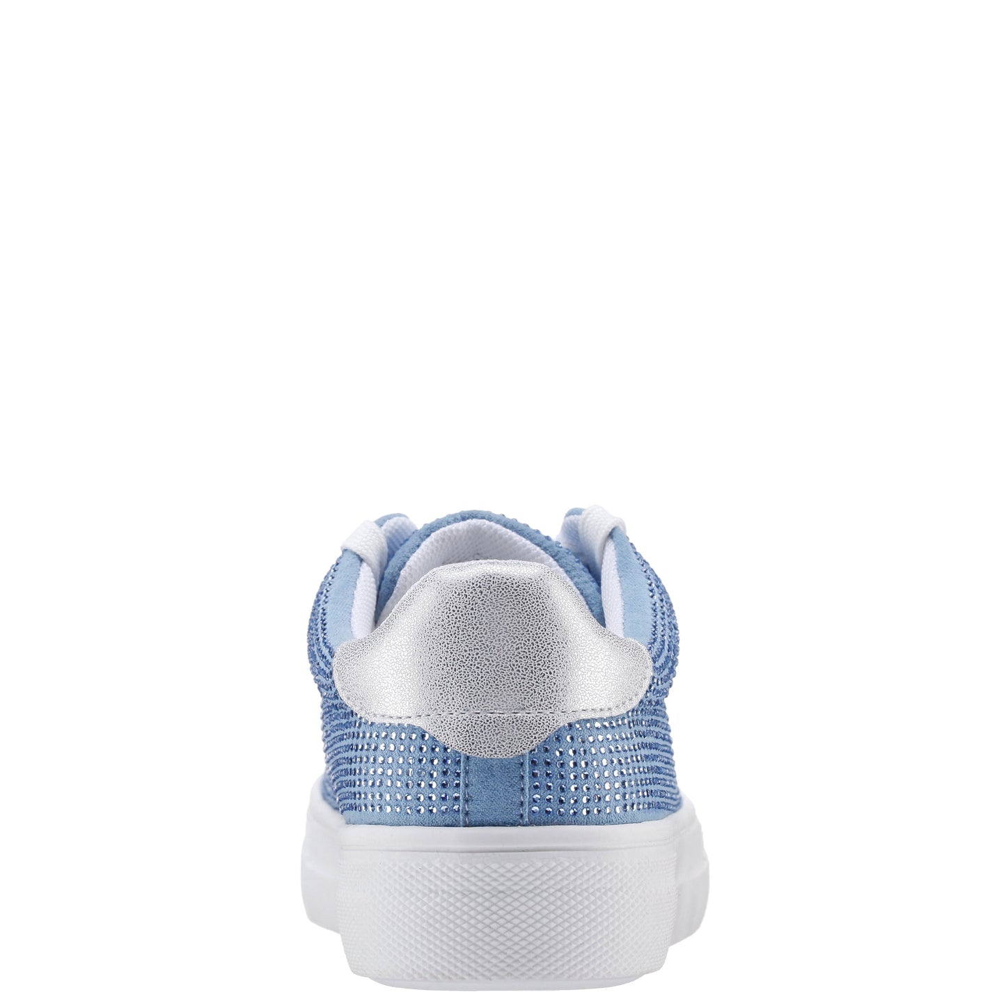 Nina Shoes Girls Gigee Blue Rhinestone Low Top Sneakers