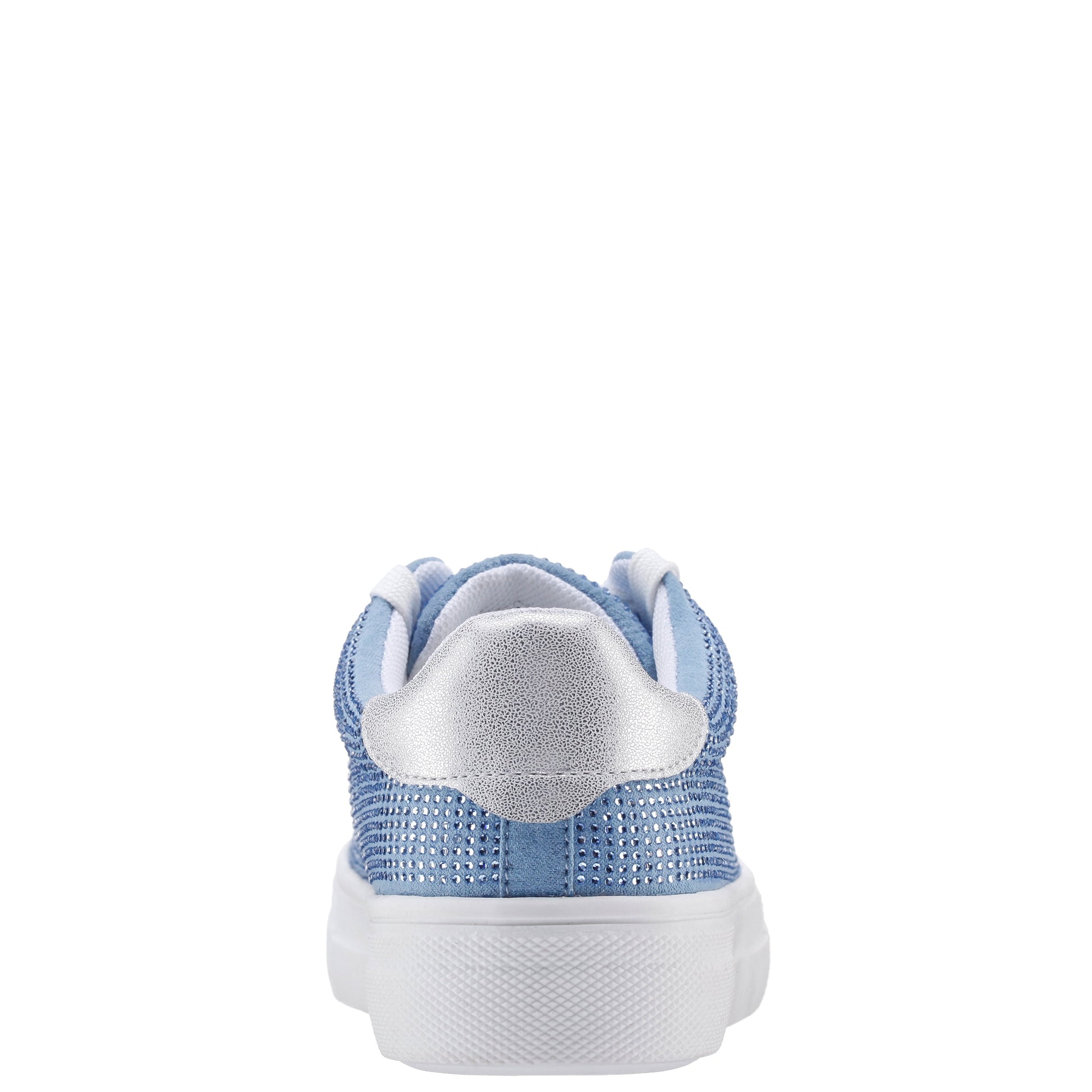Nina Shoes Girls Gigee Blue Rhinestone Low Top Sneakers