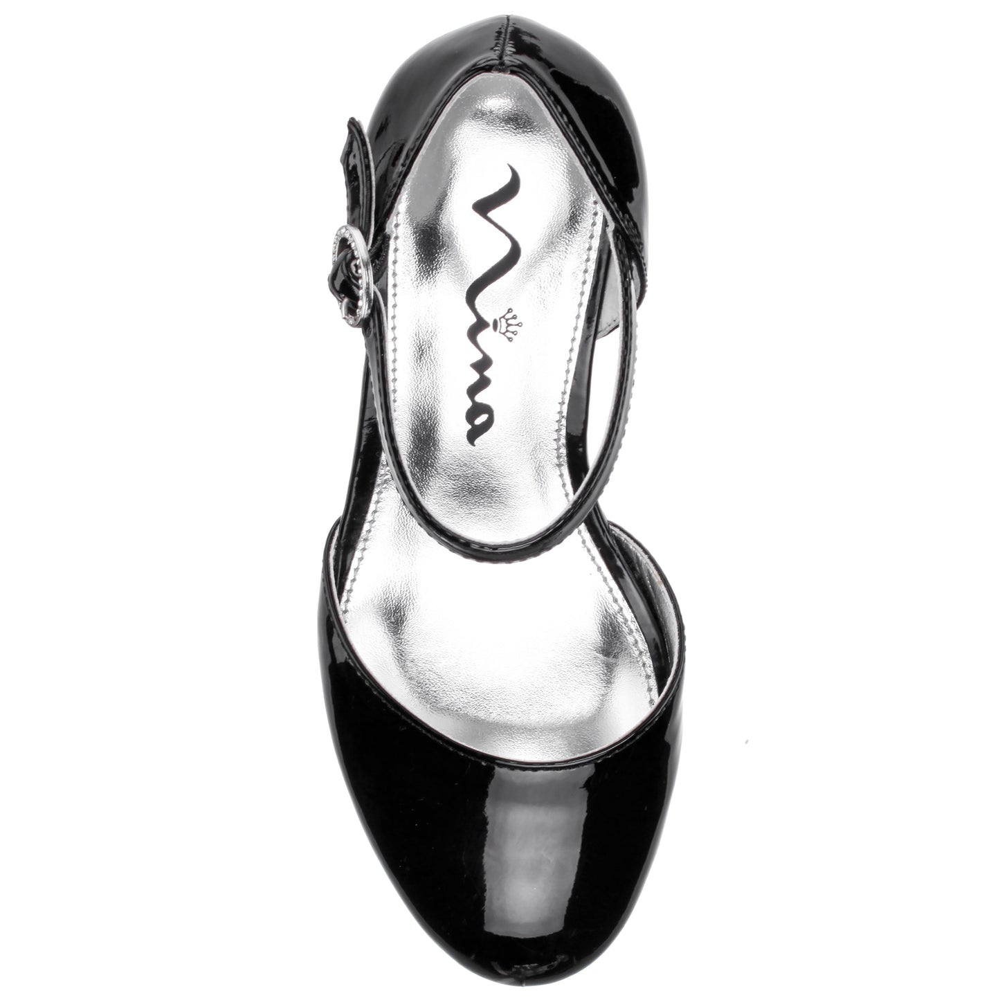 Nina Shoes Girls Lenora Black Wedge Dress Shoes