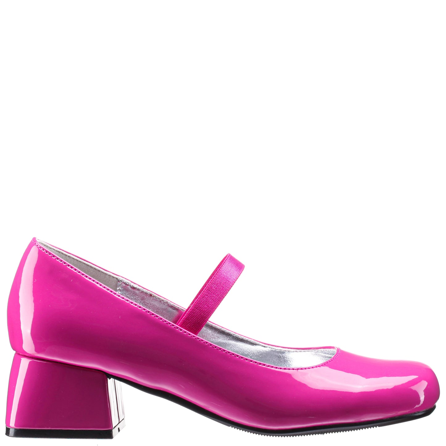 Nina Shoes Girls Tevi Pink Patent Elastic Strap Dress Shoes