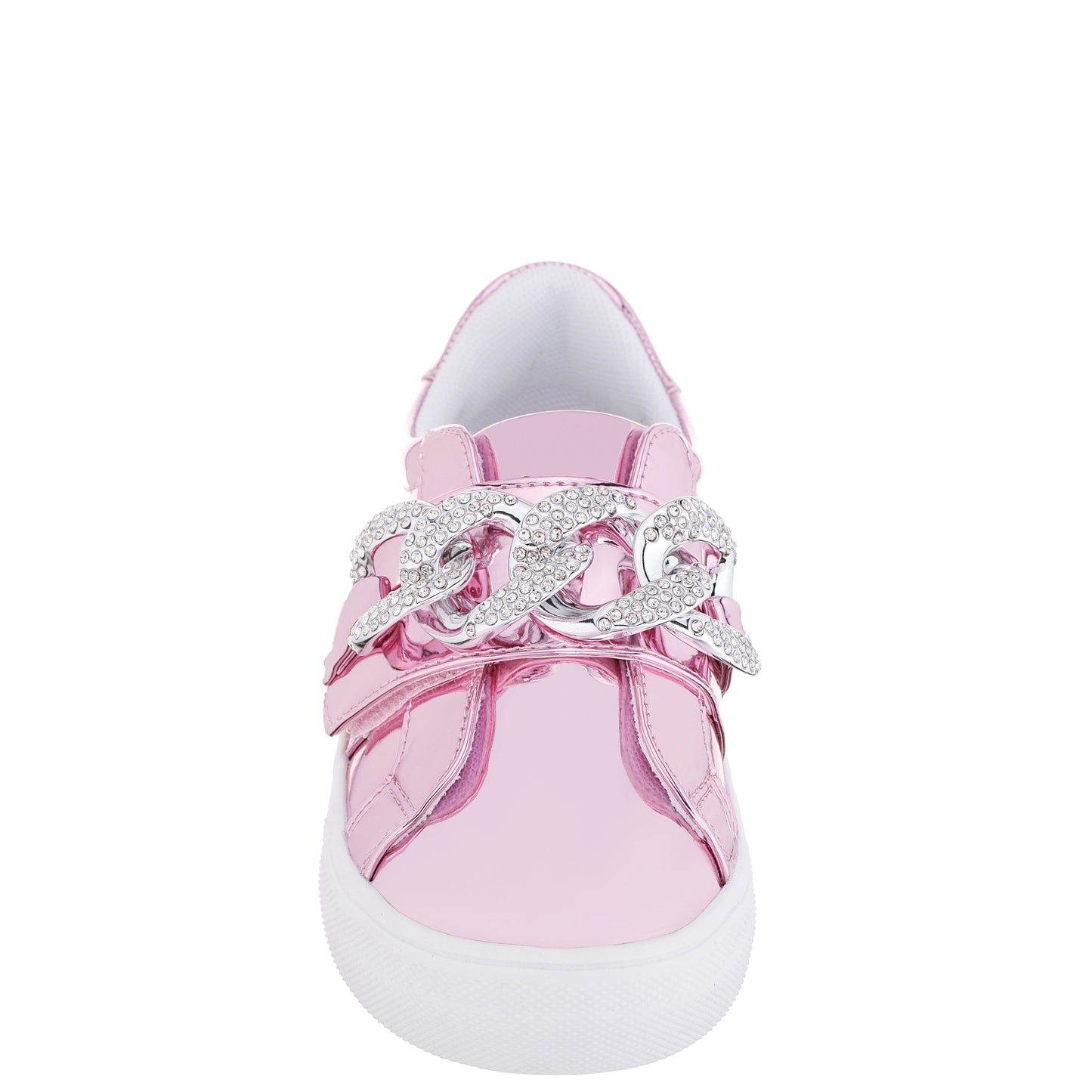 Nina Shoes Girls Emaleigh Pink Metallic Low Top Slip-on Sneakers