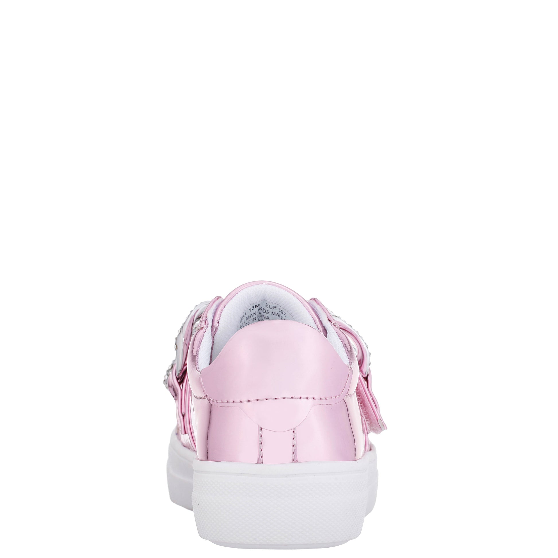 Nina Shoes Girls Emaleigh Pink Metallic Low Top Slip-on Sneakers