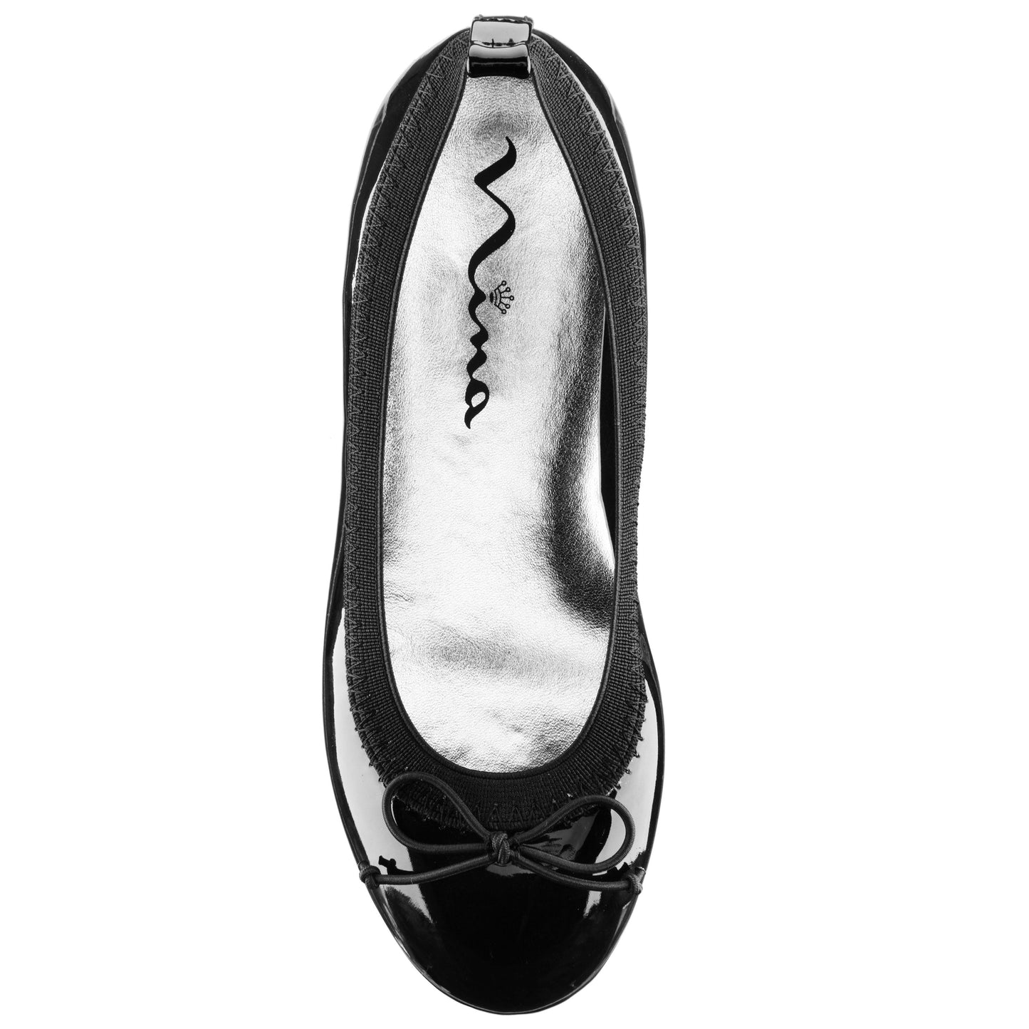 Nina Shoes Girls Esther Balck Patent Ballet Flats