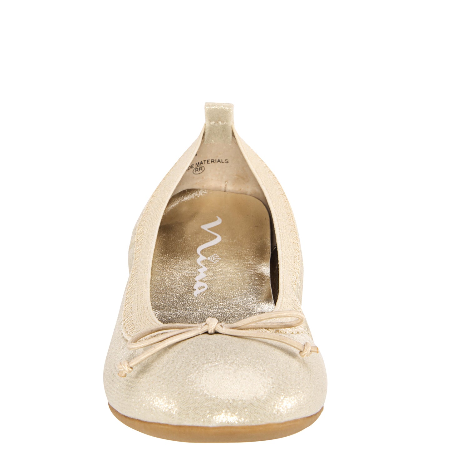 Nina Shoes Girls Esther Platino Shimmer Ballet Flats