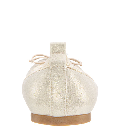 Nina Shoes Girls Esther Platino Shimmer Ballet Flats