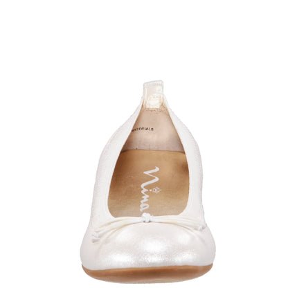 Nina Shoes Girls Esther Ivory-Pearlized