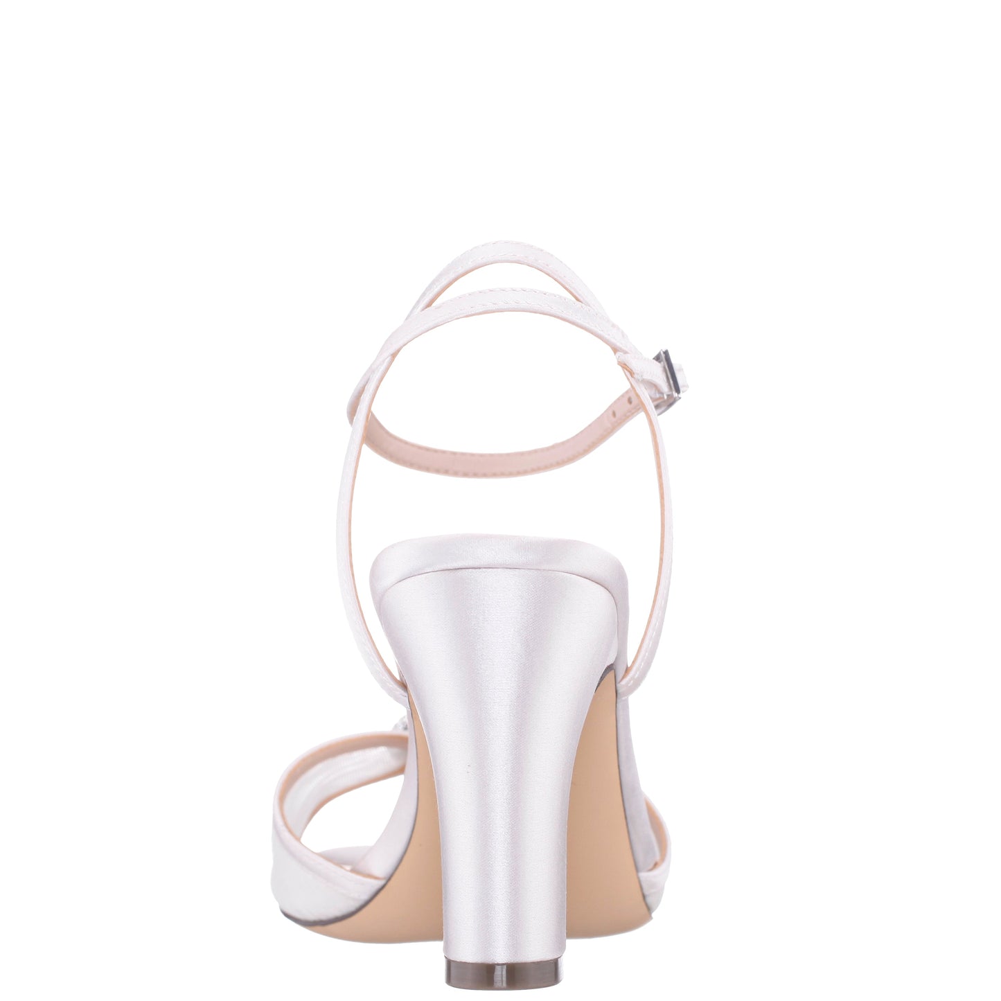Nina Shoes Allyce White Block-Heel Sandals