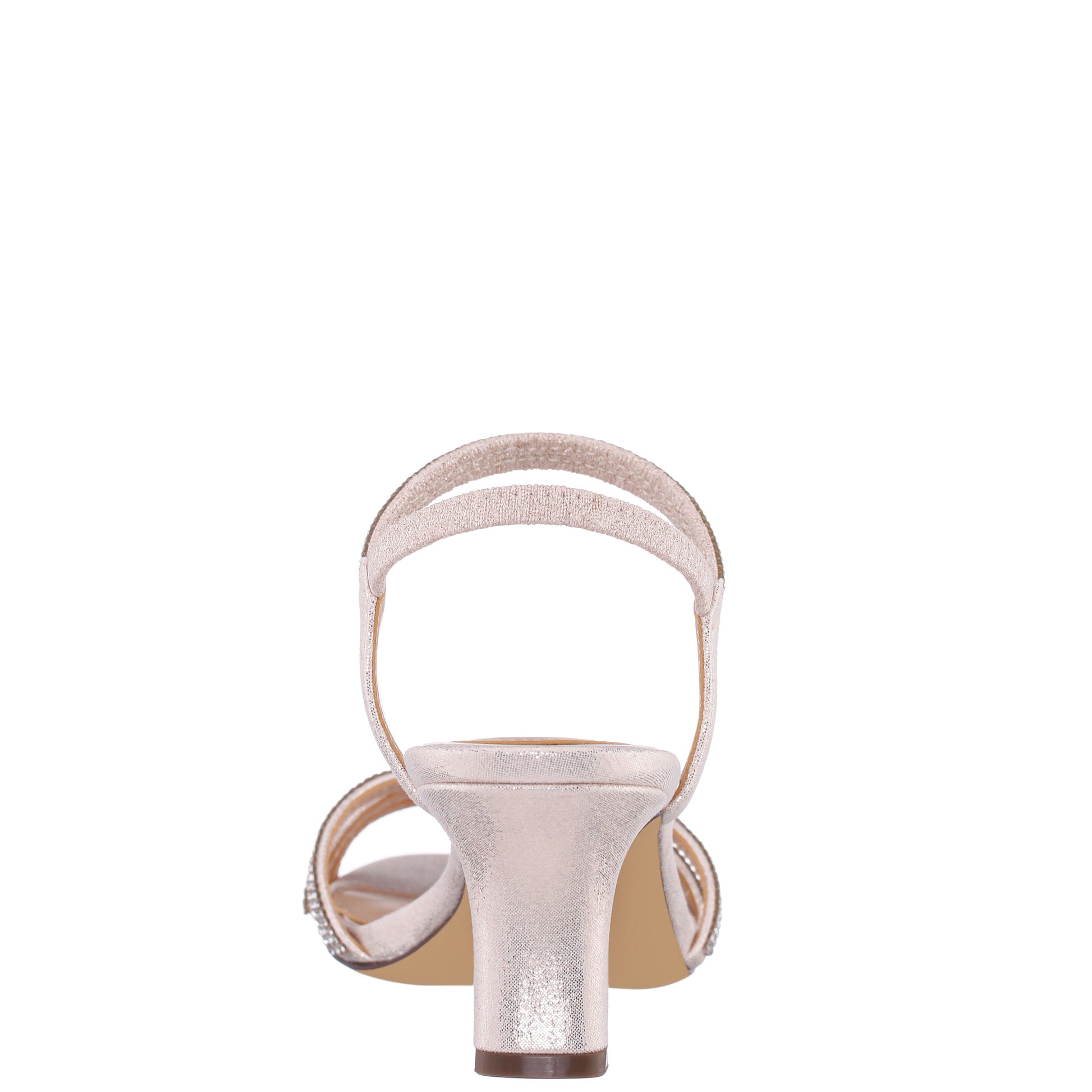 Nina Shoes Benarda Gold Sandal Mid-Heel