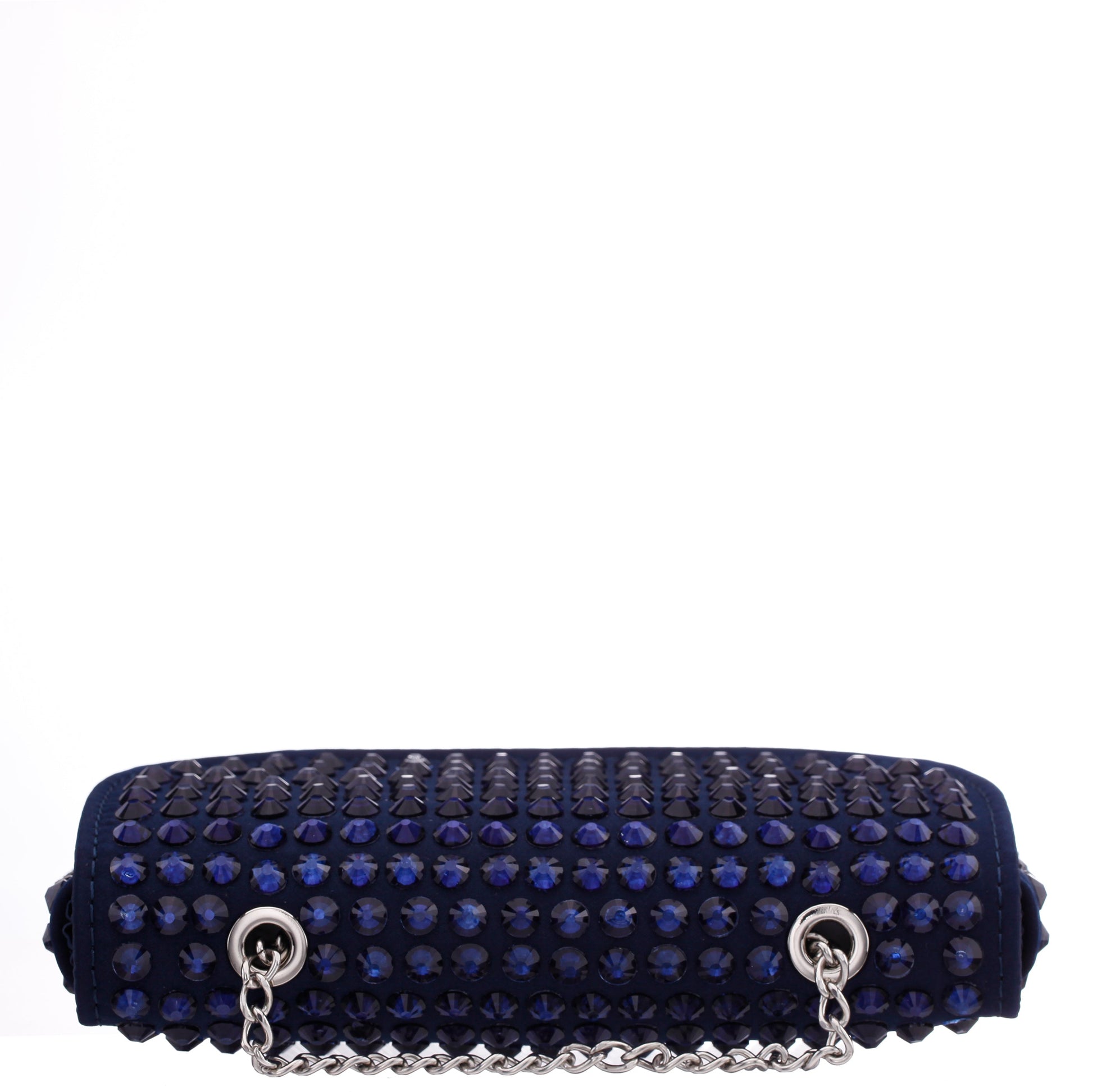 Nina Shoes Bixby Blue Satin Crossbody Bag