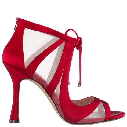 Nina Shoes Darissa Red Shootie High-Heel Sandals