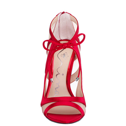 Nina Shoes Darissa Red Shootie High-Heel Sandals