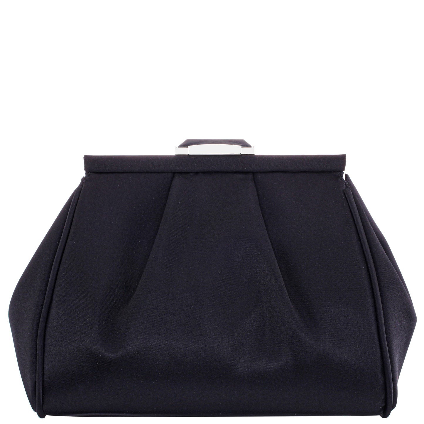 Nina Shoes Blayz Black Satin Frame Clutch