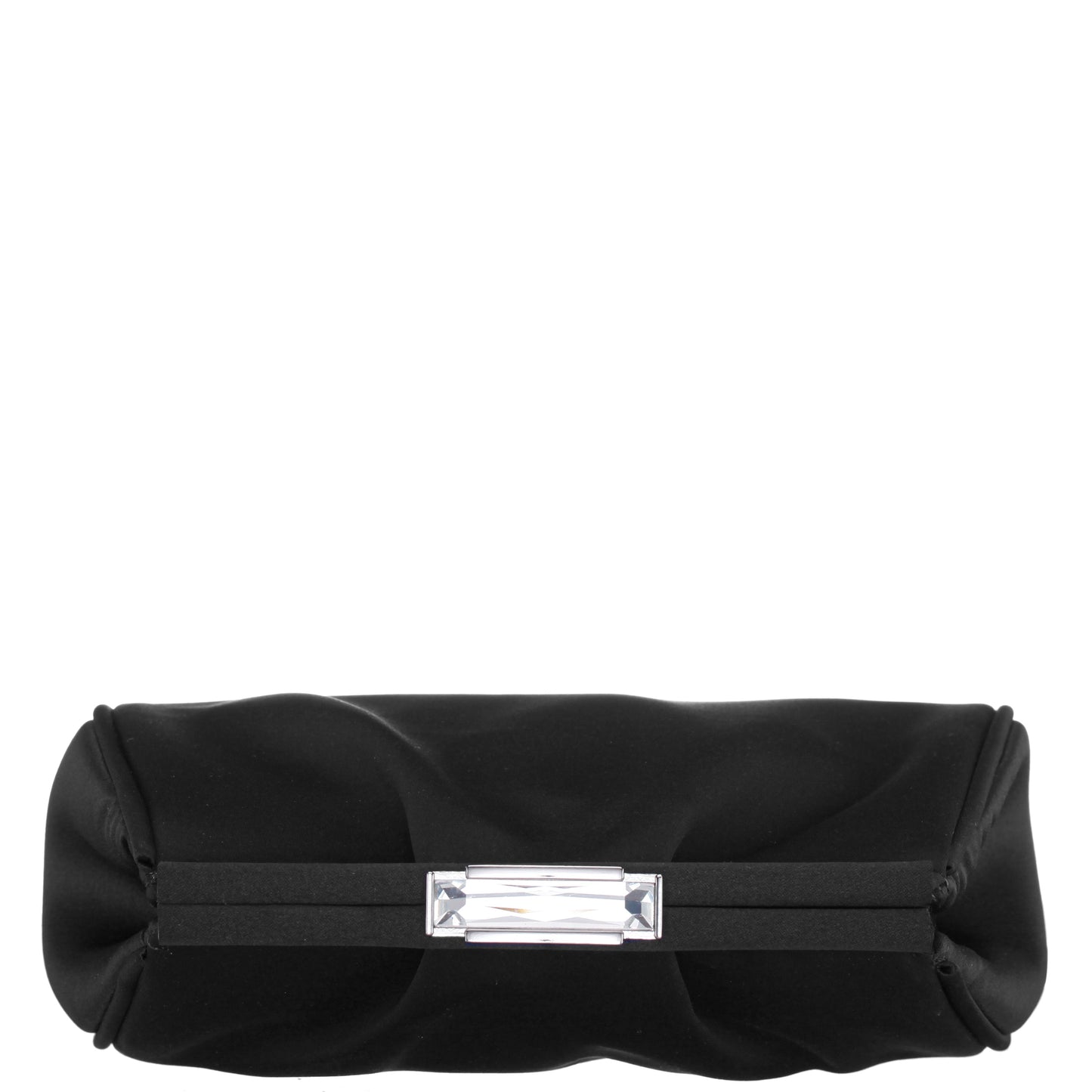 Nina Shoes Blayz Black Satin Frame Clutch