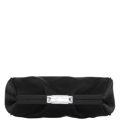 Nina Shoes Blayz Black Satin Frame Clutch