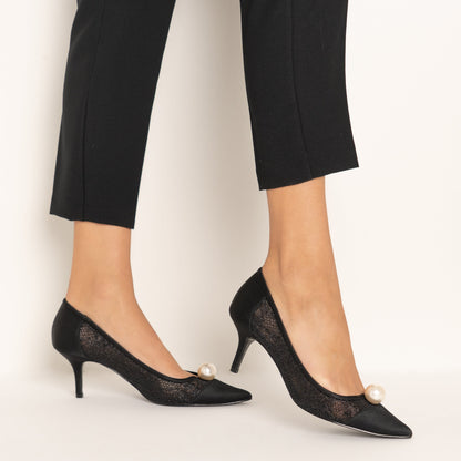 Nina Shoes BENCE-BLACK GLITTER – Nina Shoes