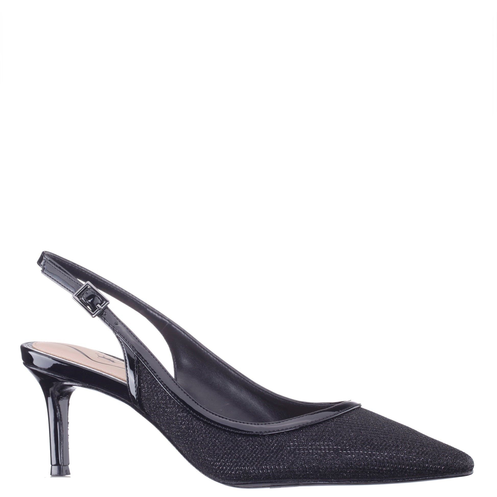 Nina Shoes Nazuri Black Mid-Heel Pumps
