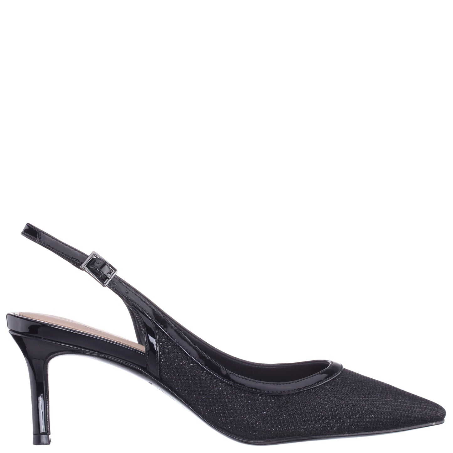 Nina Shoes Nazuri Black Mid-Heel Pumps