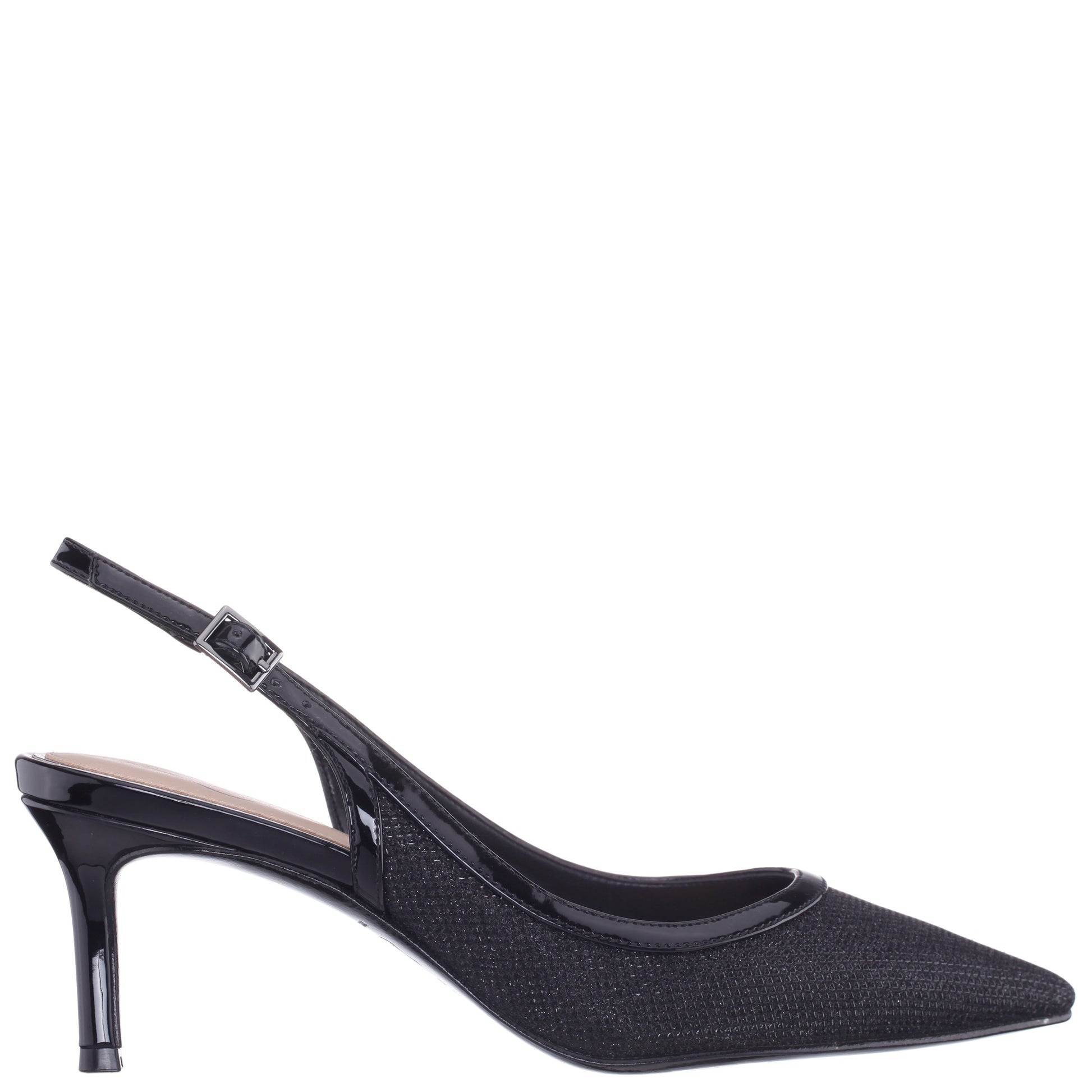 Nina Shoes Nazuri Black Mid-Heel Pumps