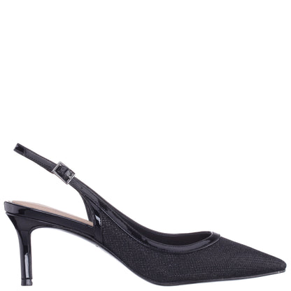 Nina Shoes Nazuri Black Mid-Heel Pumps