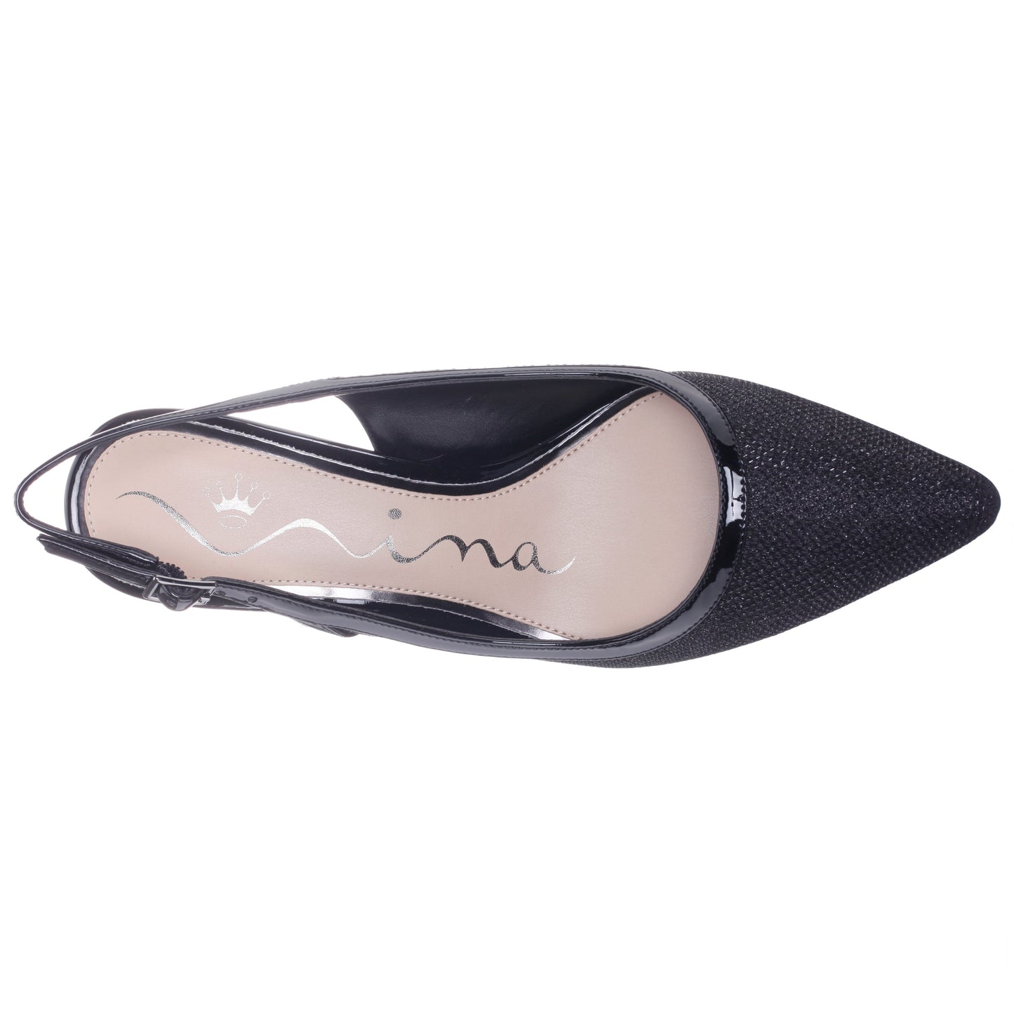 Nina Shoes Nazuri Black Mid-Heel Pumps