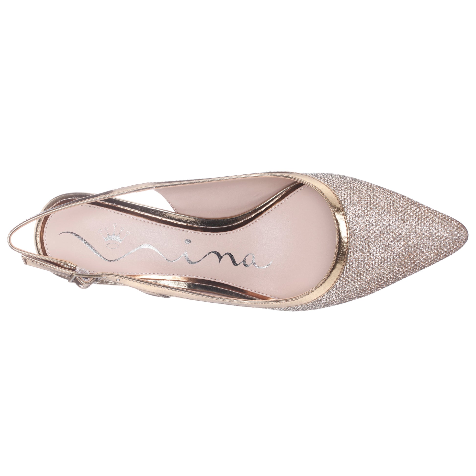 Nina Shoes Nazuri Beige Mid-Heel Pumps