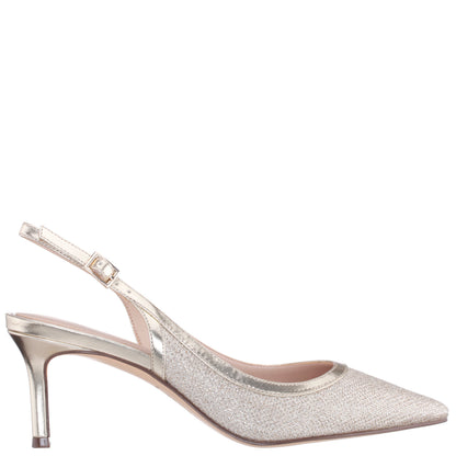 Nina Shoes Nazuri Soft Platino Mid-Heel Pumps
