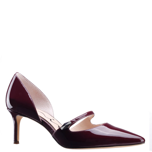 Nina Shoes Nashly Red D Orsay Mid-Heel Pumps